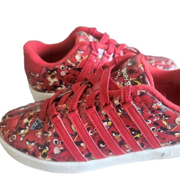 K- Swiss Angry Birds Red 10 Years Collector's Kids Boys Girls Sneakers - Picture 1 of 5